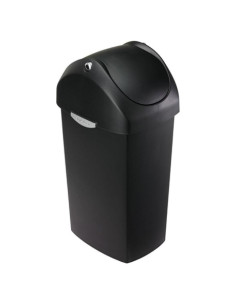 Cubo de Basura 60L simplehuman con Tapa Basculante Plástico Negro