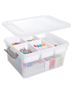 Caja de Almacenamiento Plástica Citylife 17L con Bandeja Extraíble