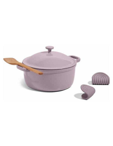 Olla Perfecta de Hierro Fundido Nuestra Lugar 5.5 Qt Esmaltada