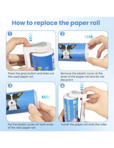 Rodillo de Pelusa YabeePet 40.4'' Mango Telescópico Extra Pegajoso