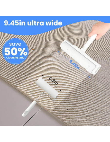 Rodillo de Pelusa YabeePet 40.4'' Mango Telescópico Extra Pegajoso