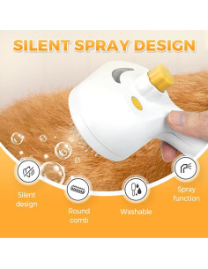 Cepillo de Vapor 3 en 1 Ehnoge para Gatos y Perros 2