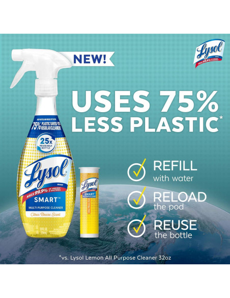 Cartuchos de Recarga Lysol Smart 4 x 5.76 mL Cascada Fresca