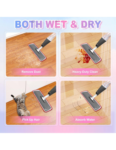 Paños de Microfibra Reutilizables iKEEPOW para Mop Rubbermaid 41.91 cm