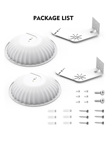 Paquete de 2 Soportes de Pared con Cubierta para WYZE Cam V3