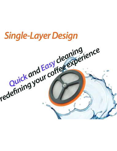 Filtros de Malla de Repuesto PortableAnd para Prensa Francesa 1000 ml