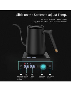 Hervidor Eléctrico TIMEMORE 600ML Acero Inoxidable Control Temperatura 2