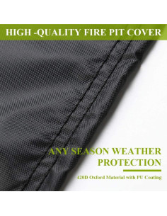 Cubierta de Parrilla Redonda TwoPone Impermeable 61 cm x 71 cm 2