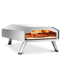 Horno de Pizza a Gas BIG HORN 12" Portátil Acero Inoxidable