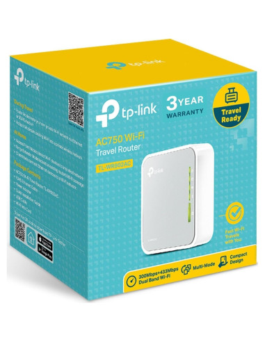 Router Inalámbrico Portátil TP-Link AC750 TL-WR902AC - Viaje