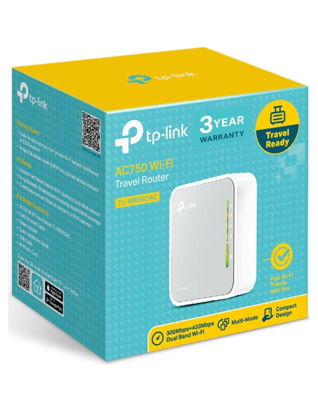 Router Inalámbrico Portátil TP-Link AC750 TL-WR902AC - Viaje