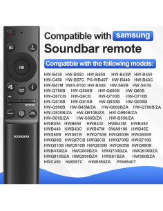 Control Remoto Qzanyee Life AH81-15047A para Barra de Sonido Samsung 2