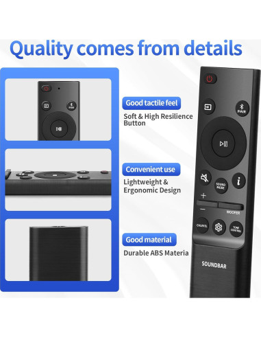 Control Remoto Qzanyee Life AH81-15047A para Barra de Sonido Samsung