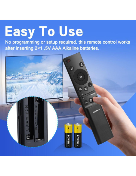 Control Remoto Qzanyee Life AH81-15047A para Barra de Sonido Samsung