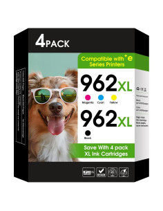 Combo de Cartuchos de Tinta 962XL YATUNINK para HP OfficeJet