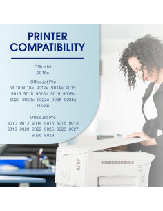 Combo de Cartuchos de Tinta 962XL YATUNINK para HP OfficeJet 2