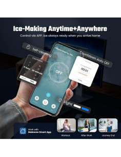 Máquina de Hielo Nugget Maksone 19.96kg/24h, Control APP 2