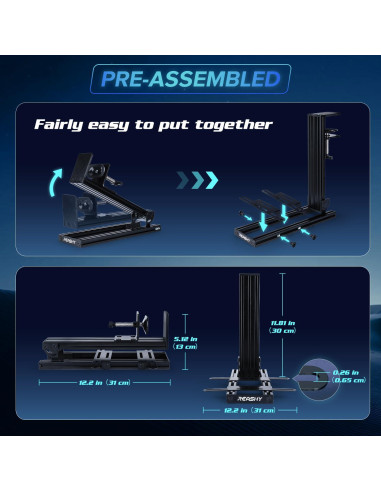 Soporte Reashy Hotas para Joystick de Aluminio Negro