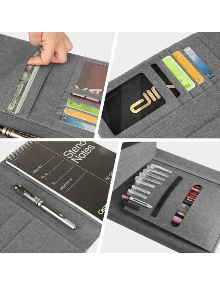 Cubierta de diario Ditiord para Rocketbook Flip Gris A5