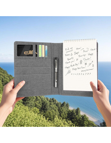 Cubierta de diario Ditiord para Rocketbook Flip Gris A5