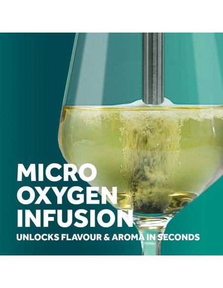 Aerador de Vino Airtender con Varita de Acero Inoxidable