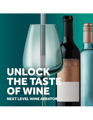 Aerador de Vino Airtender con Varita de Acero Inoxidable