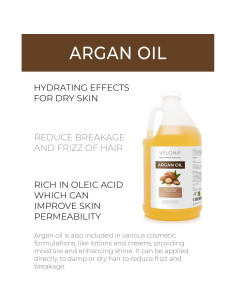 Aceite de Argán Velona 100% Puro 1.89 L - Cuidado de Piel y Cabello 2