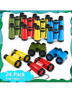Binoculares de Juguete Leyndo 24 Piezas Colores Vibrantes 2