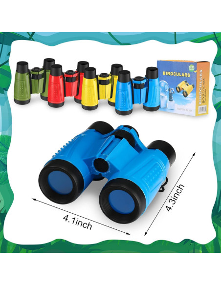 Binoculares de Juguete Leyndo 24 Piezas Colores Vibrantes