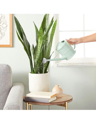 Regadera Plástica Verde Menta Farmlyn Creek 1.5L con Pico Largo