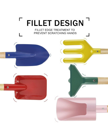 Juego de Herramientas de Jardín para Niños 6 Piezas OKGD-YYchan