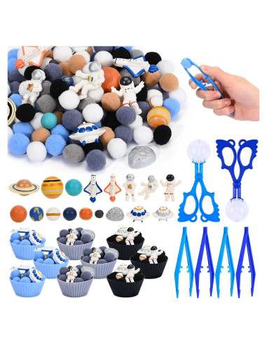 152 Piezas Rellenos de Bin Sensorial Espacial Sanixin