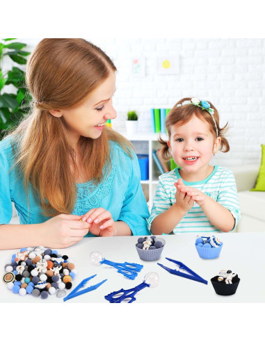 152 Piezas Rellenos de Bin Sensorial Espacial Sanixin