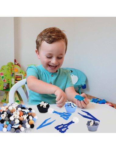 152 Piezas Rellenos de Bin Sensorial Espacial Sanixin