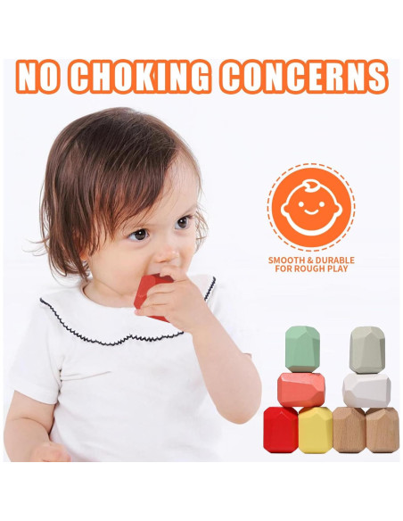 Bloques de Construcción de Madera Montessori 36 Piezas Juguete Educativo