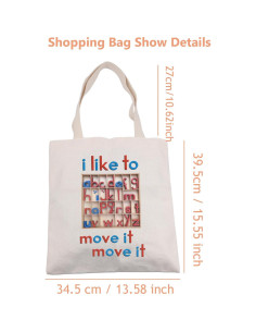 Bolsa Tote Lywjyb Alfabeto Móvil 39x35cm para Mujer 2