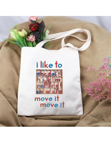 Bolsa Tote Lywjyb Alfabeto Móvil 39x35cm para Mujer