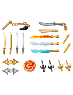 Paquete de Armas LEGO NINJAGO - 24 Piezas para Minifiguras