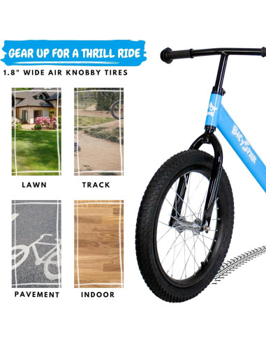 Bicicleta de Equilibrio Bicystar BS-KB02 16" Azul para Niños