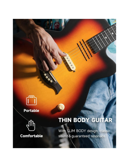 Guitarra Acústica Eléctrica Moukey BCC-100 39" Sol Naciente