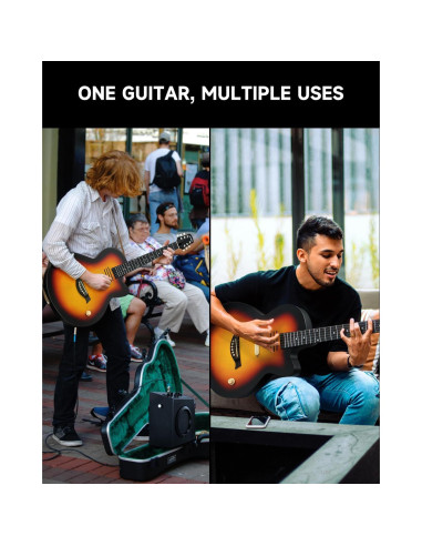 Guitarra Acústica Eléctrica Moukey BCC-100 39" Sol Naciente