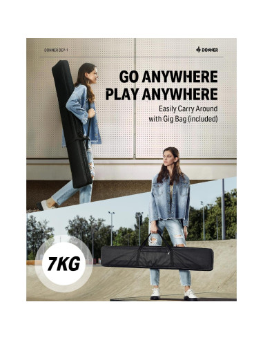 Piano Digital Donner DEP-1 88 Teclas Sensibles a la Velocidad