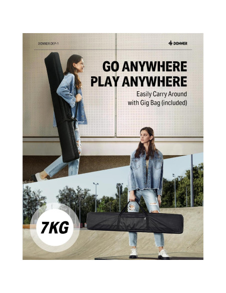 Piano Digital Donner DEP-1 88 Teclas Sensibles a la Velocidad