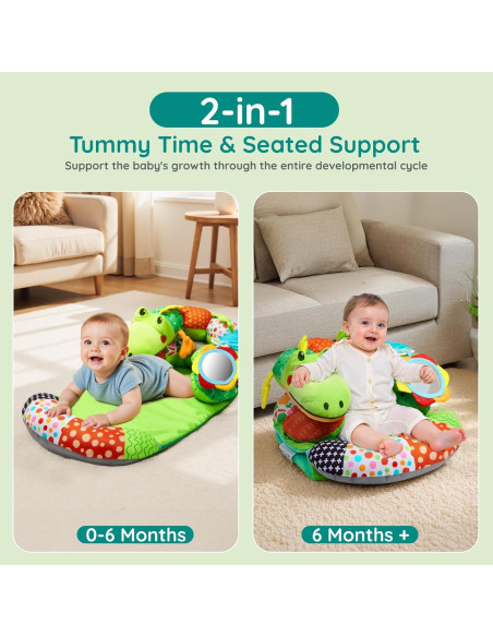 Alfombra de Tiempo Boca Abajo 2-en-1 Lilian&Gema Cocodrilo