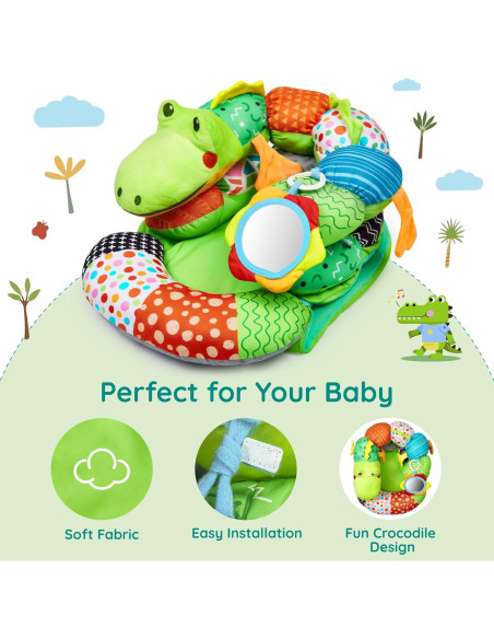 Alfombra de Tiempo Boca Abajo 2-en-1 Lilian&Gema Cocodrilo