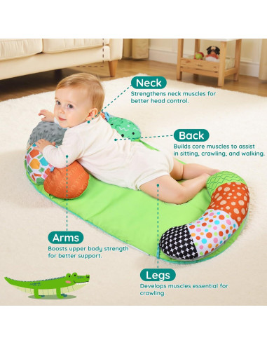 Alfombra de Tiempo Boca Abajo 2-en-1 Lilian&Gema Cocodrilo