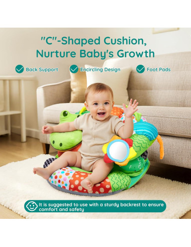 Alfombra de Tiempo Boca Abajo 2-en-1 Lilian&Gema Cocodrilo