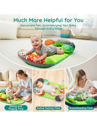 Alfombra de Tiempo Boca Abajo 2-en-1 Lilian&Gema Cocodrilo