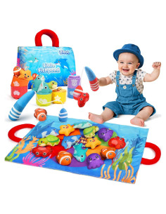 Juego de Pesca Montessori ZOOI 24 Piezas para Niños 1-3 Años