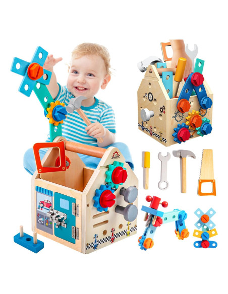 Juego de Herramientas Montessori GAIETYDIY 33 Piezas para Niños